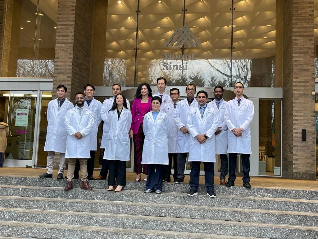 Dr. Gaurav Khandelwal with Mount Sinai fellowship team