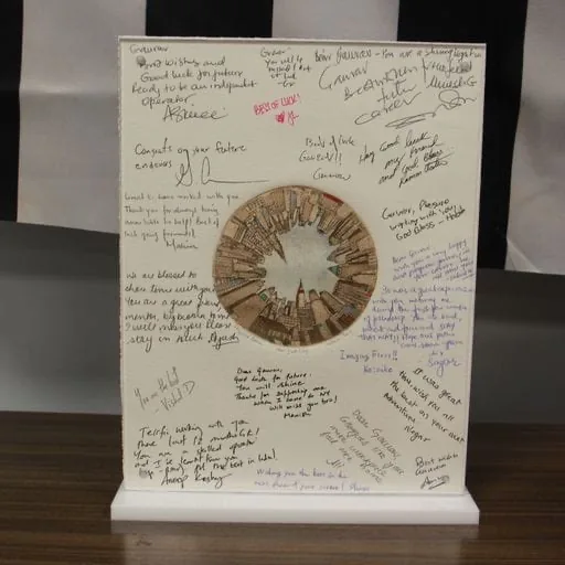 Commemorative signed fellowship plaque for Dr. Gaurav Khandelwal